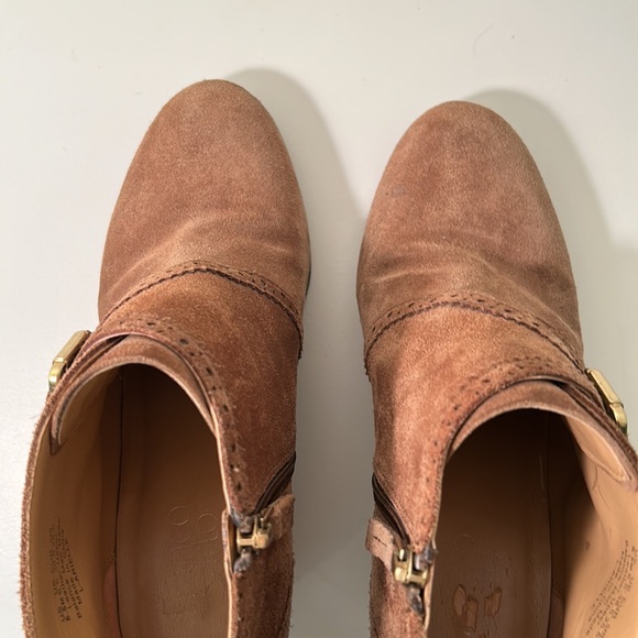 Draco Sarto brown|tan wedge ankle bootie - Picture 8 of 9